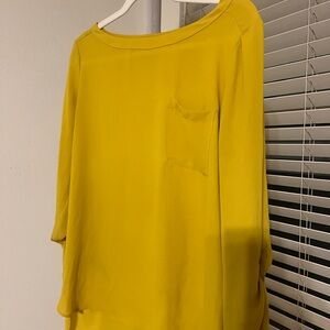 LOFT Mustard Yellow Blouse
